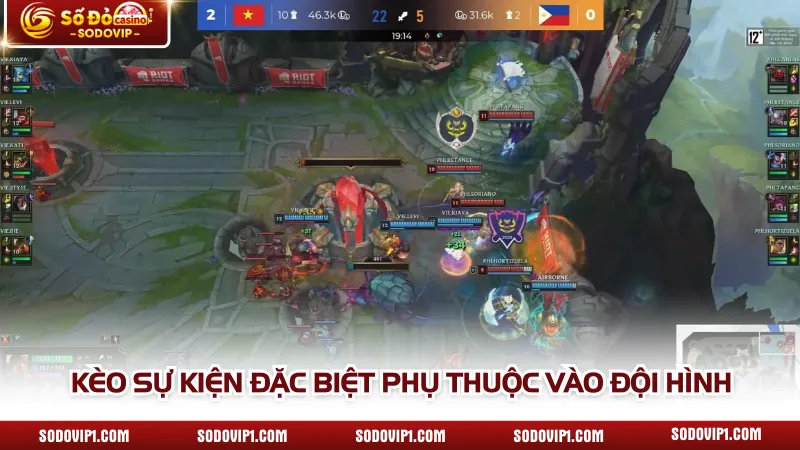 Kèo sự kiện đặc biệt phụ thuộc vào đội hình